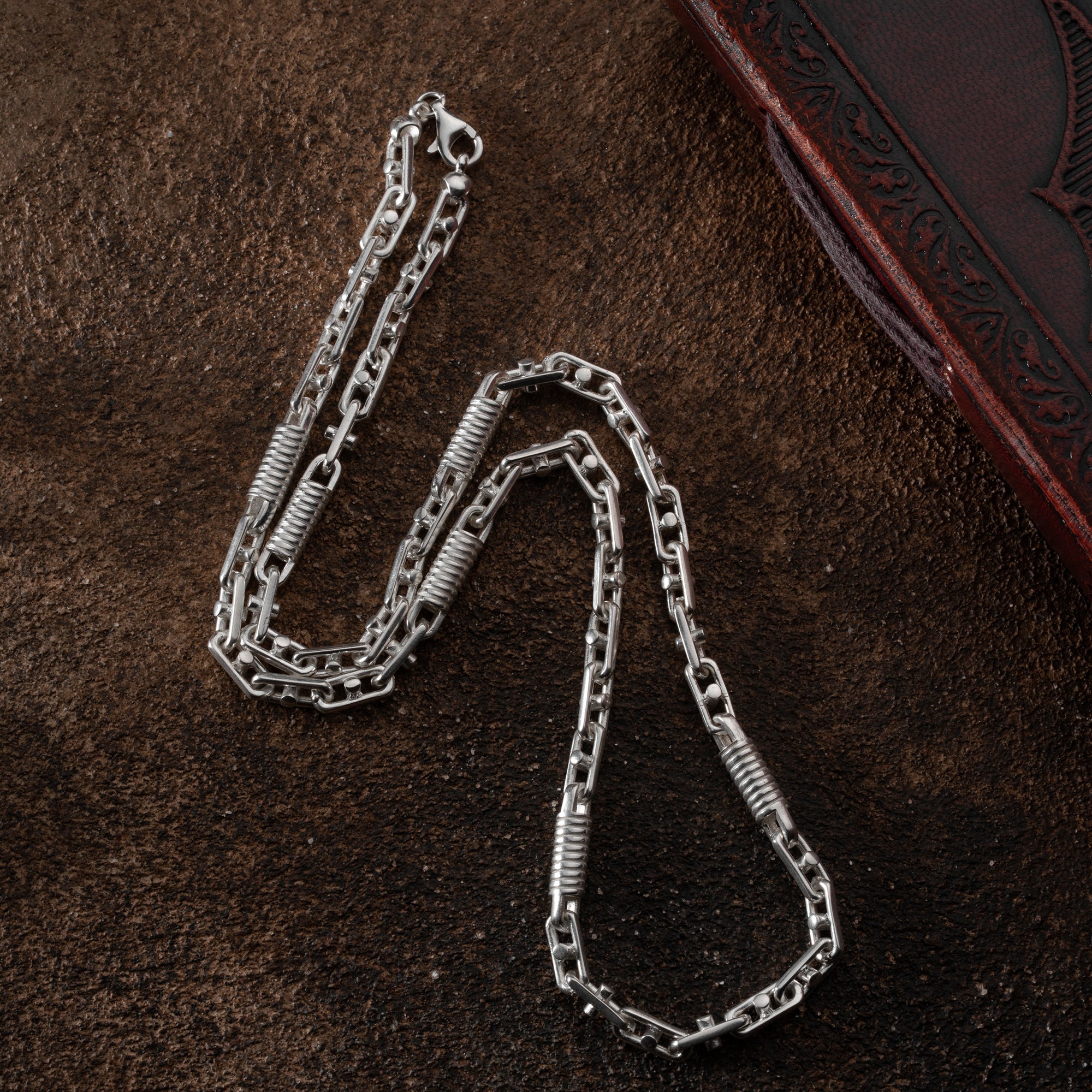 925 Silber Kette Montecarlo mit eleganten Gliedern, von Ketten Boss, für stilvollen Schmuck und Alltag.