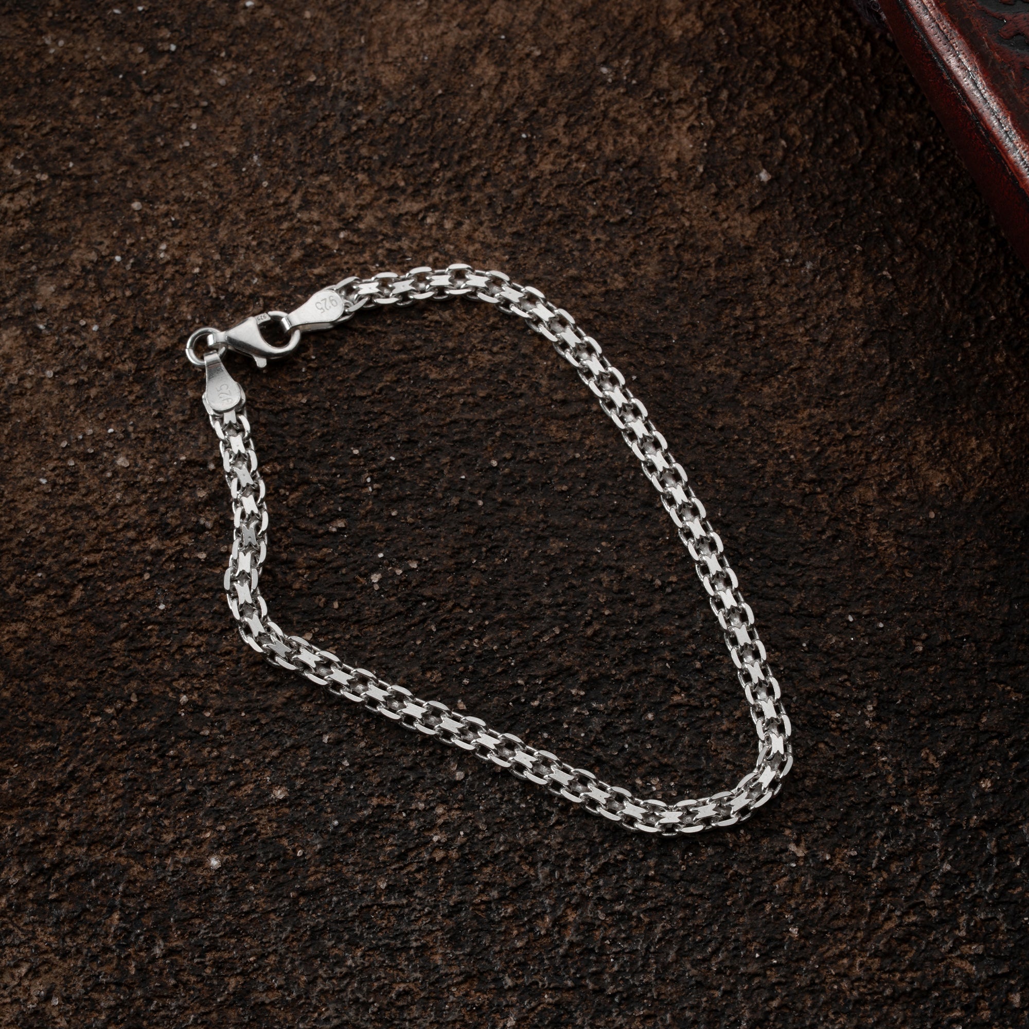BISMARK Armband 4mm aus 925 Silber, edles Schmuckstück mit robustem Design, von Ketten Boss gefertigt