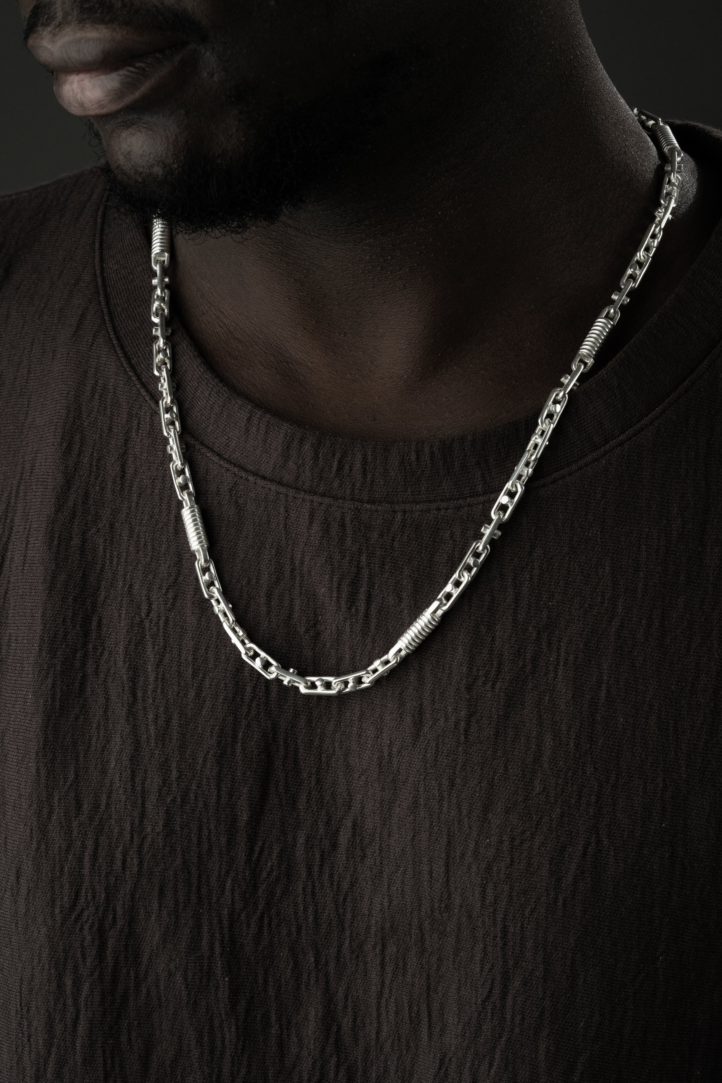 Cuban Link Silberkette im Set aus 925er Silber, glänzendes, robustes Schmuckstück mit massiver Gliederung, von Ketten Boss
