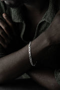 Cuban Link Armband 6mm aus 925 Silber von Ketten Boss, glänzendes silbernes Armband mit kubanischer Gliederkette.