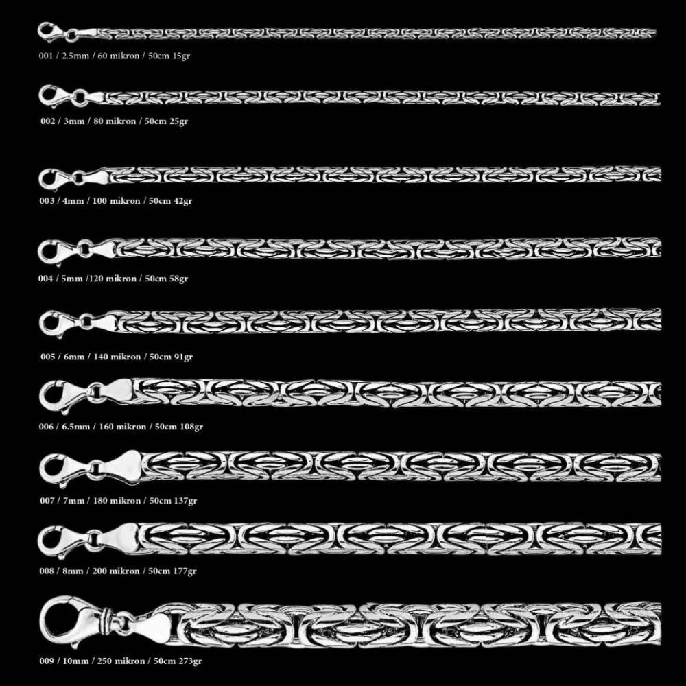 Oxidierte runde Königs-Kette aus 925 Silber, elegante Halskette mit glänzendem Finish, von Ketten Boss